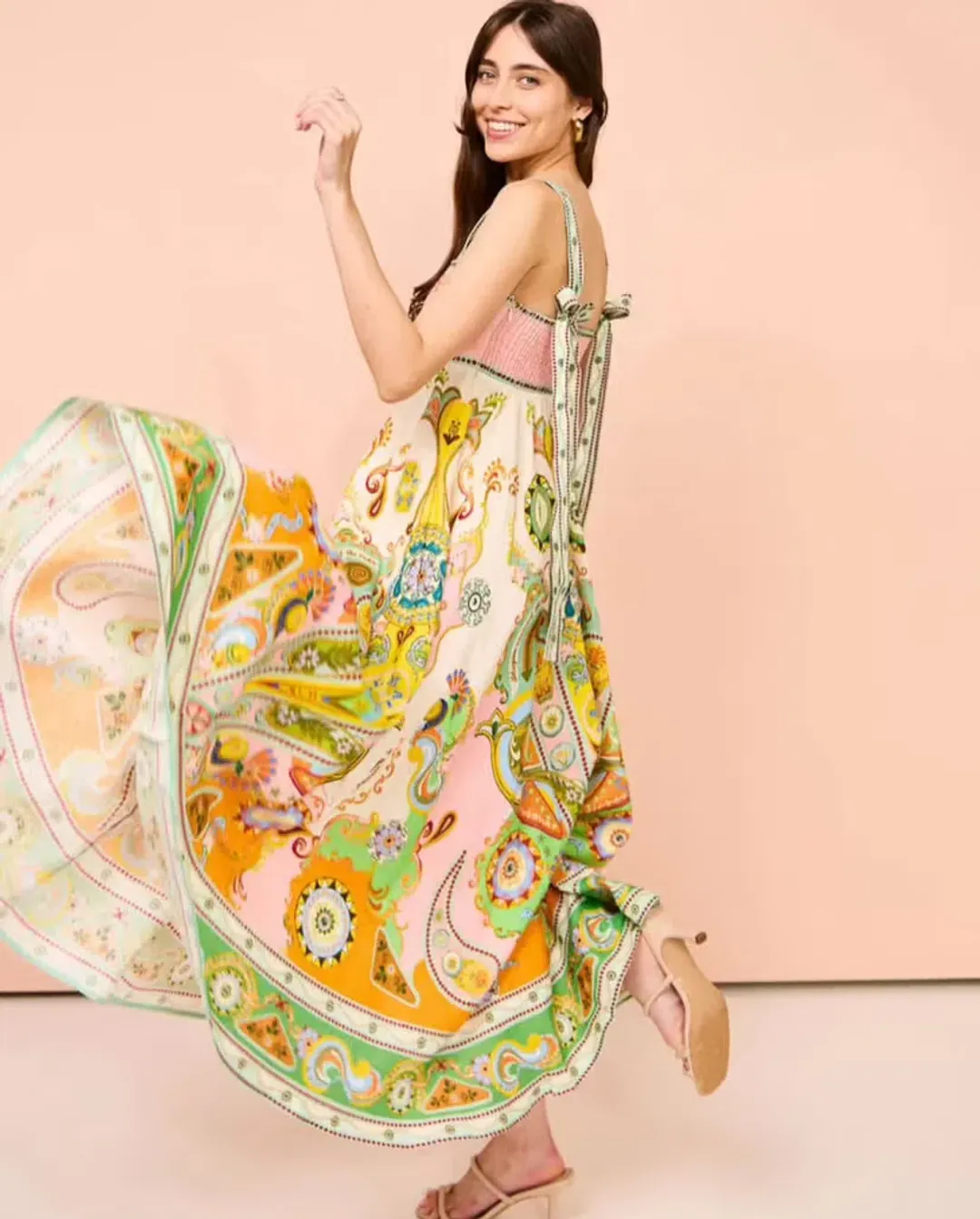 Alemais Pinball Sundress Print Size AU 8 for rent on The Volte - main image