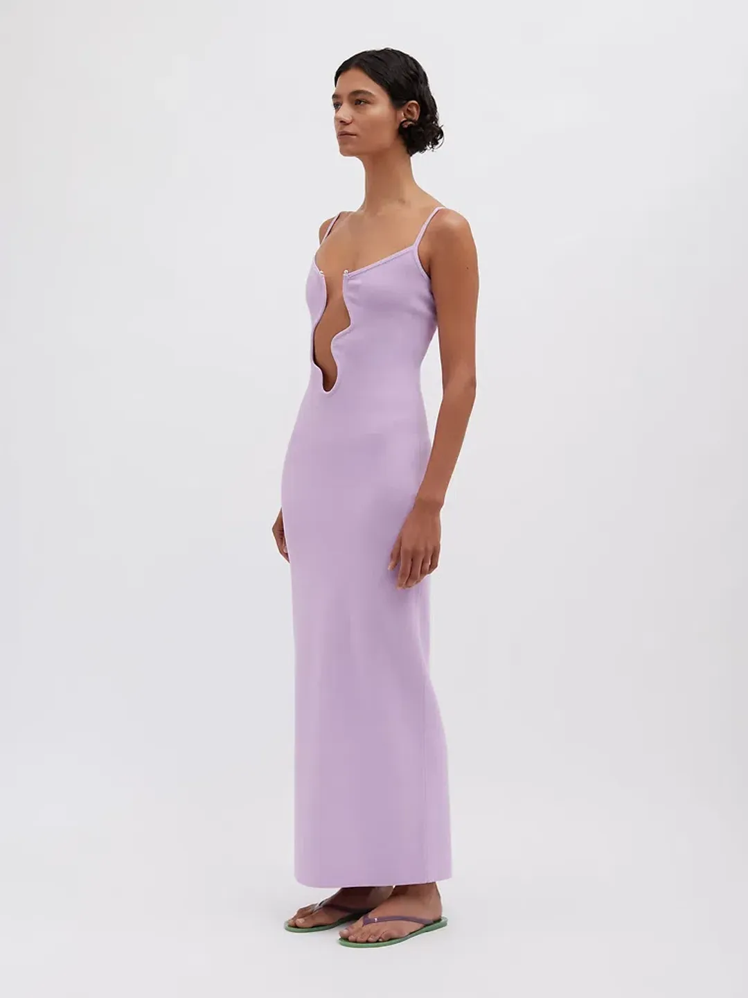 Christopher Esber Salacia Wire Column Dress Pink Size 8 for rent on The Volte - main image