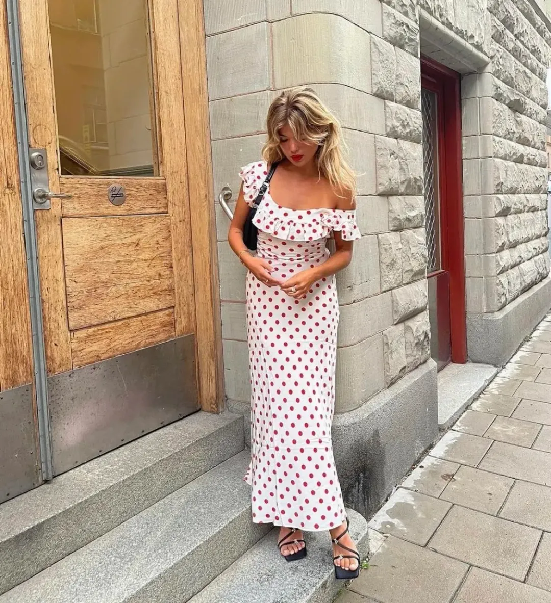 Realisation Par The Claudia Dress in Super Dot Size 10 for rent on The Volte - main image