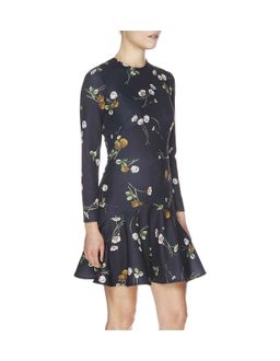 Lover Elder flower Scuba Dress Black Size 14 for rent on The Volte - image 1