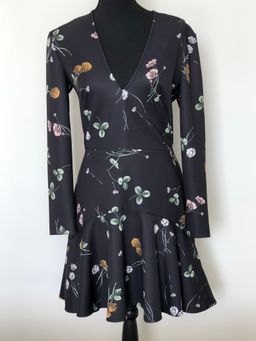 Lover Elder flower Scuba Dress Black Size 14 for rent on The Volte - image 2