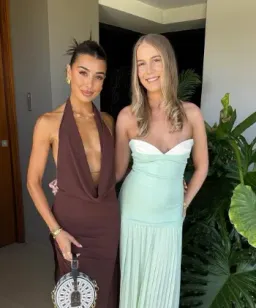 Natalie Rolt Anastasia Mini Dress in Espresso Size 1 / AU 8 for rent on The Volte - image 2