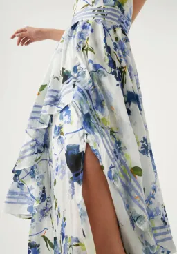 Aje Sienna Maxi Dress Lavenders of Provence Print Size 10 for rent on The Volte - image 4