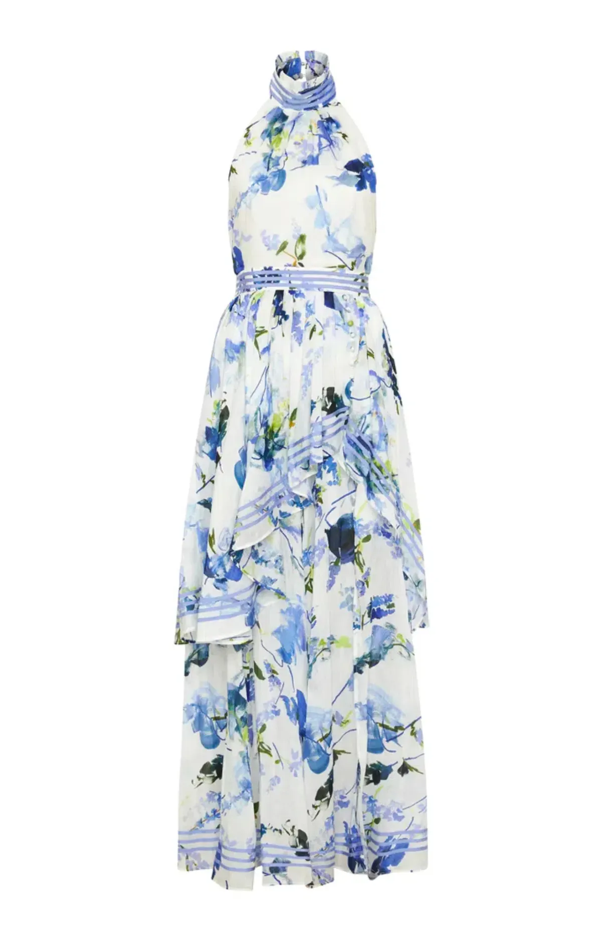 Aje Sienna Maxi Dress Lavenders of Provence Print Size 10 - Image 5