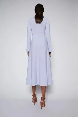 Scanlan Theodore Crepe Knit Keyhole Dress Lilac Size M / AU 10 for rent on The Volte - image 2