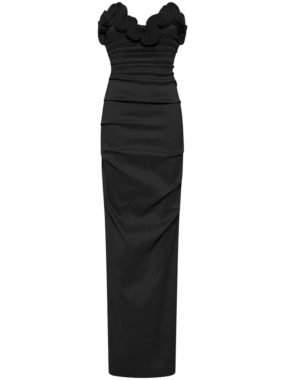 Rachel Gilbert Ren Floor Length Gown in Black Size 0 / AU 6 - Image 1