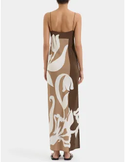 Sir the Label Portia Slip Dress Chocolate Sorrento Size 2 / AU 10 for rent on The Volte - image 3