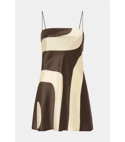 Sir The Label Freddie Slip Mini Dress in Poster Print Size 0 / AU 6 for rent on The Volte - image 3