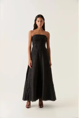 Aje Soundscape Maxi Dress Black Size AU 10 for rent on The Volte - image 1