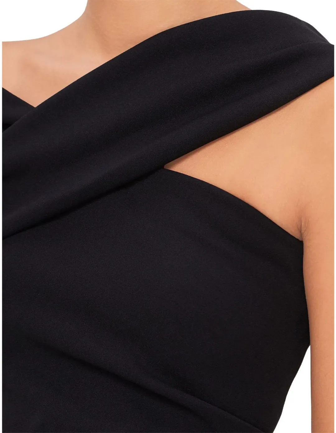 MISHA Brielle Off-Shoulder Midi Dress Black Size 12 for rent on The Volte - main image