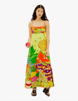 Alamais Tiger Day Dress Multi Size AU 6 for rent on The Volte - image 4