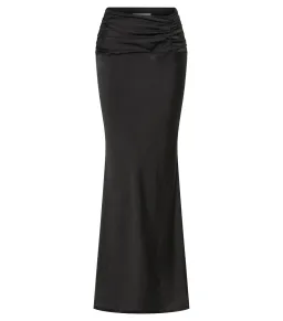 Meshki Khalani Ruched Strapless Satin Top and Skirt Set Black Size AU 8 for rent on The Volte - image 6