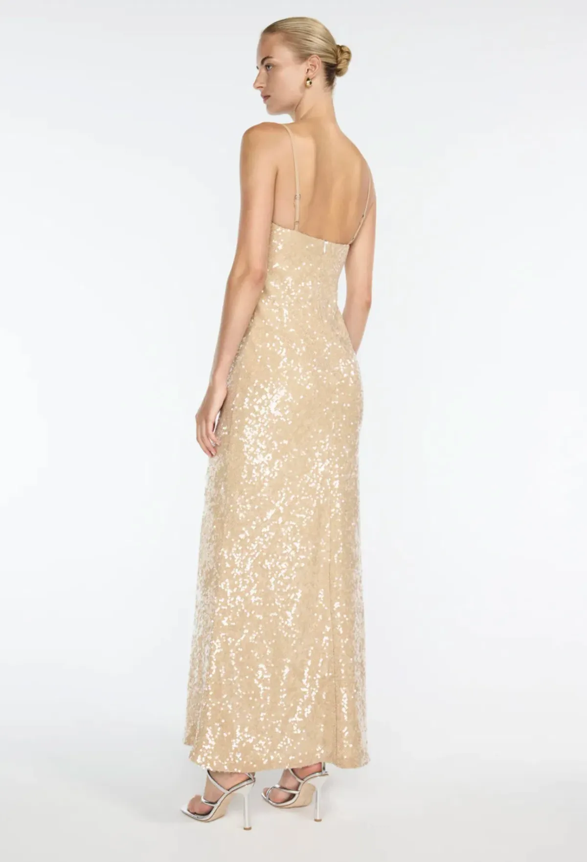 Manning Cartell Light Angles Slip Dress Gold Nude Size 10 - Image 2