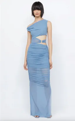Bec and Bridge Whorl Asym Maxi Dress Meridian Blue Size 8 for rent on The Volte - image 1