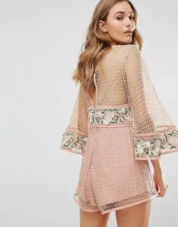 Alice McCall All Eyes On You Playsuit Nude Blush Size 8 for rent on The Volte - image 3