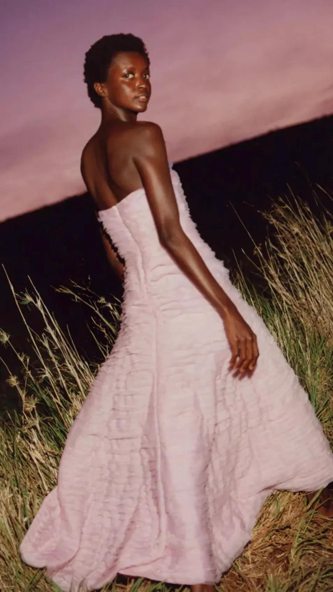 AJE Soundscape Dress in Pink Size 10 for rent on The Volte - main image