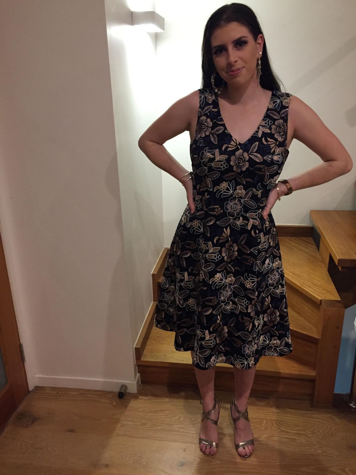 REVIEW Life of Love Dress Navy/Nude size 10 for rent on The Volte - main image