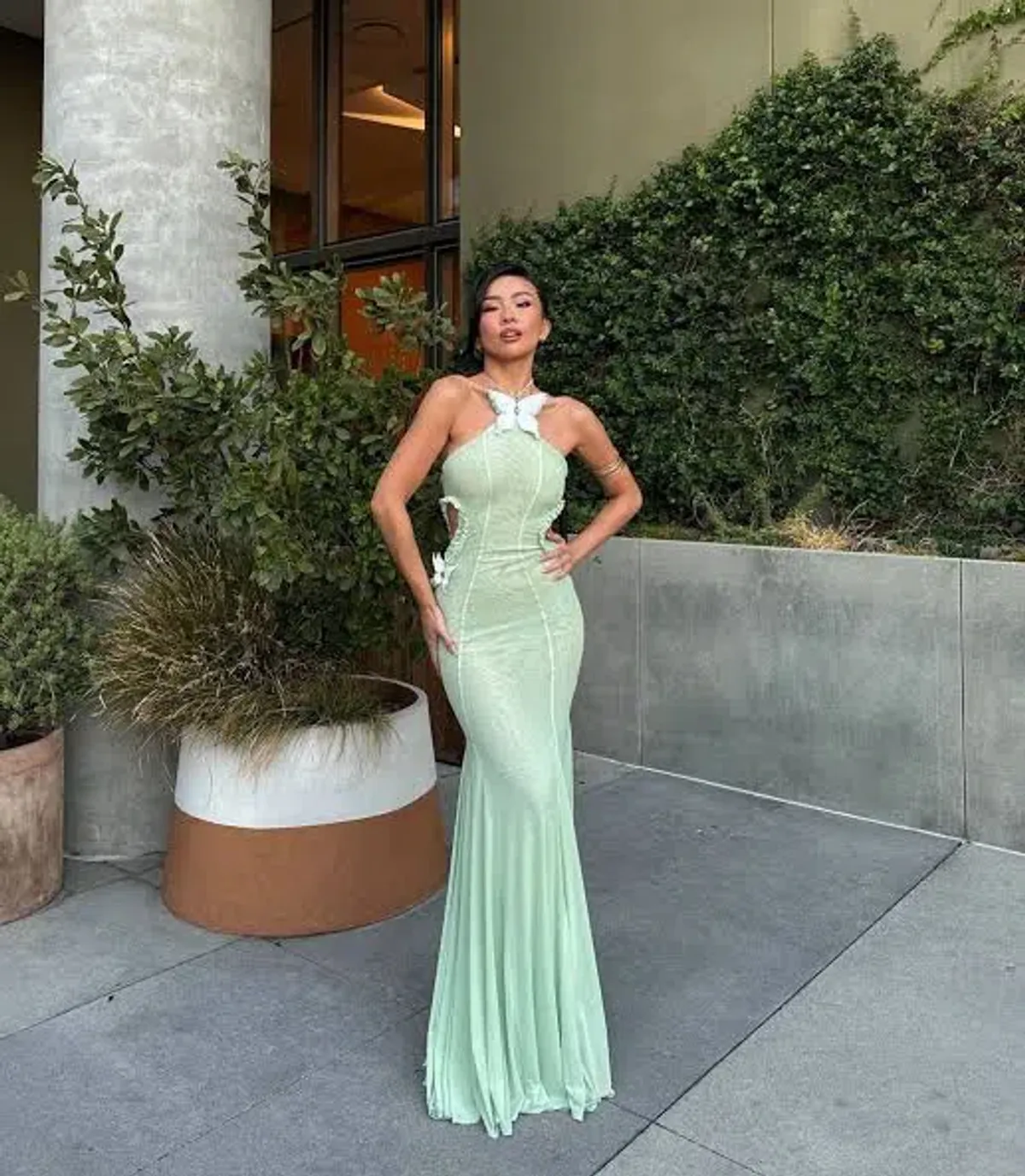 Huelleyrose Darya Dress Green Size S / AU 8 - Image 4