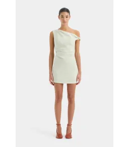 Sir the Label Iris Twist Mini Dress Light Sage Size AU 10 for rent on The Volte - image 1