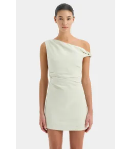 Sir the Label Iris Twist Mini Dress Light Sage Size AU 10 for rent on The Volte - image 2