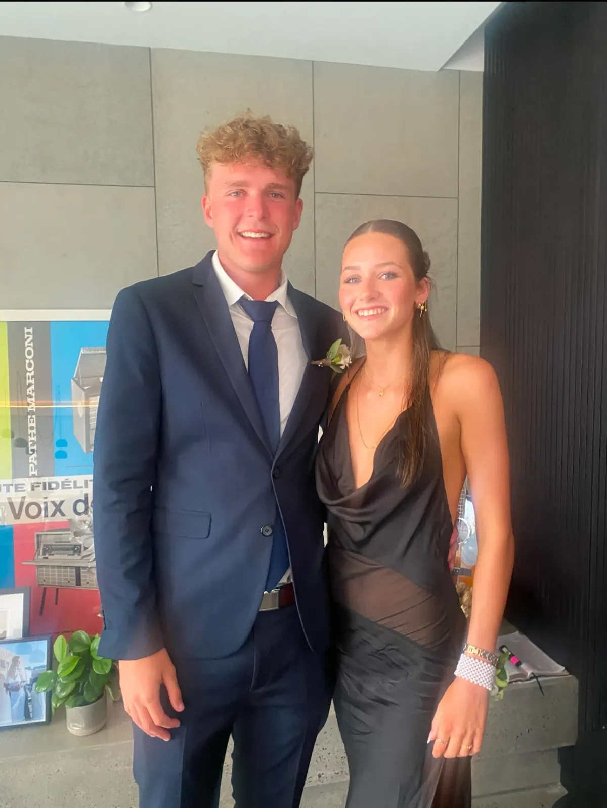 Rat & Boa Orchid Dress Black Size AU 8 - Image 4