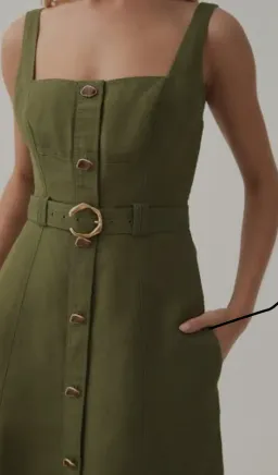 AJE Axle Utility Midi Dress Size 10 for rent on The Volte - image 3