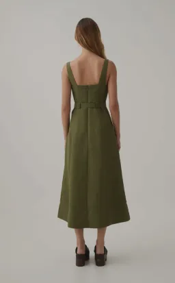 AJE Axle Utility Midi Dress Size 10 for rent on The Volte - image 5