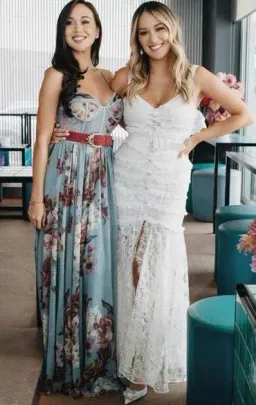 Alessandra Rich Lace Frill Dress - Cream AU12 for rent on The Volte - image 2