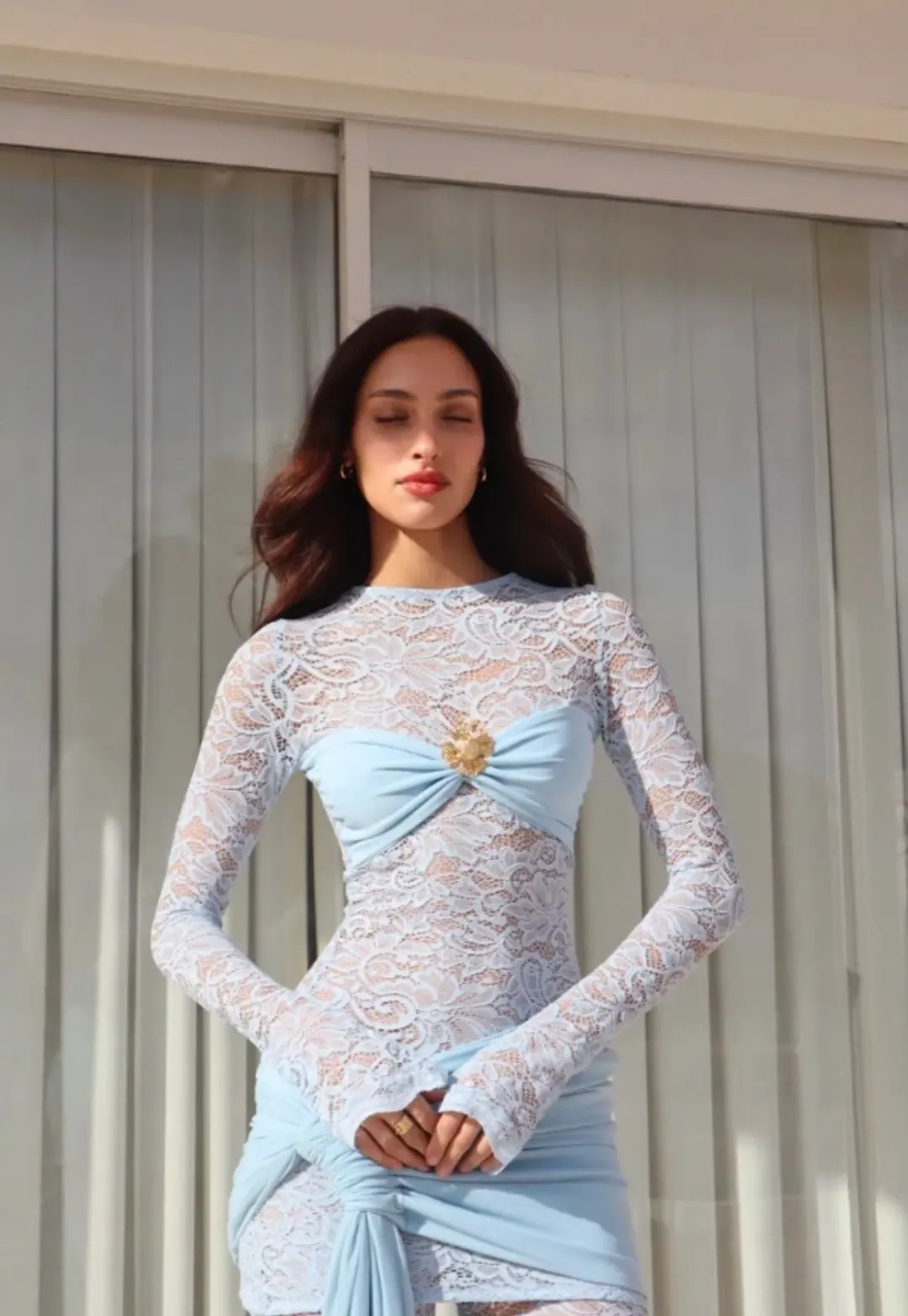 DECONDUARTE ORTIGIA BABY BLUE SIZE 8 for rent on The Volte - main image