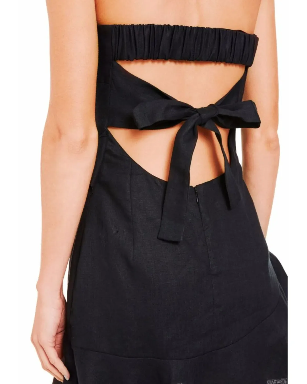 Bec & Bridge Frou Frou Mini Dress Black Size AU 6 for rent on The Volte - main image