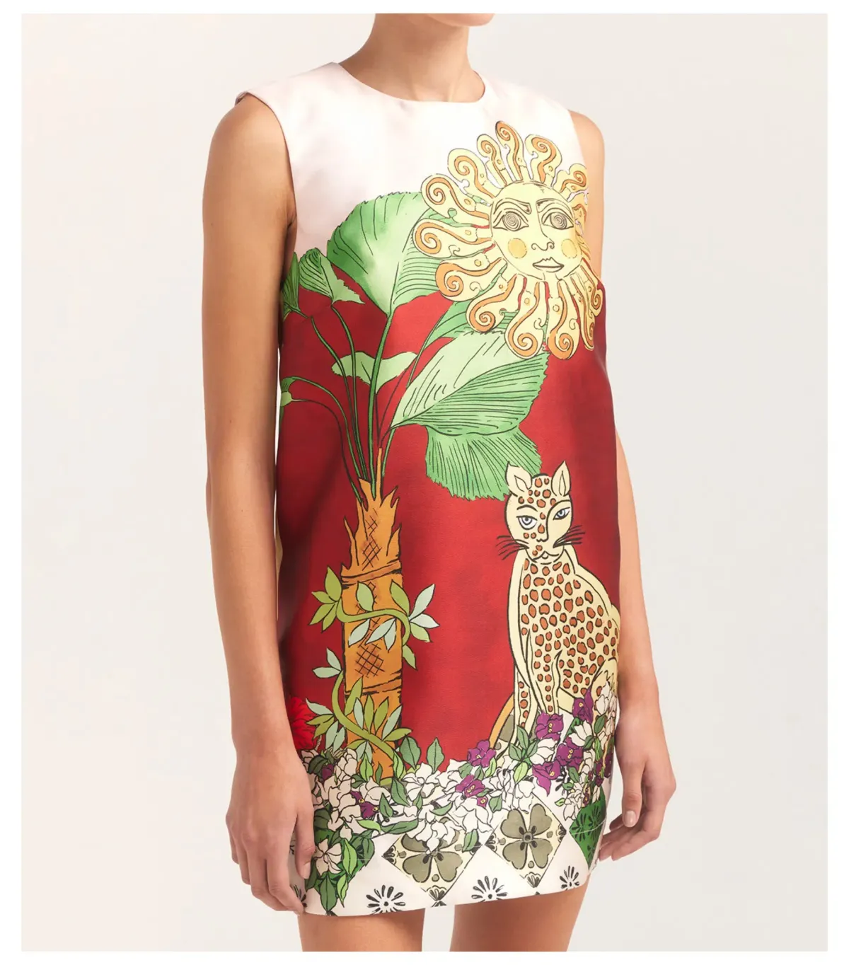 Alemais Tiger Mini Dress Multi Size AU 6 - Image 3