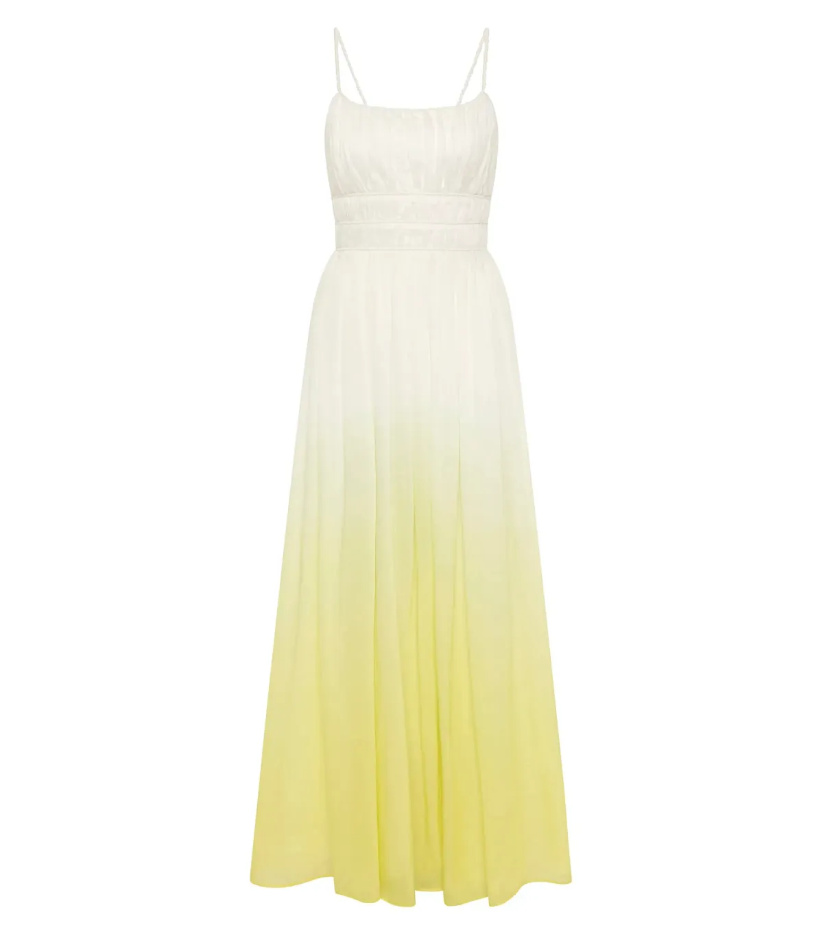 Aje Acapella Ruched Midi Dress Sunrise Ombre Size AU 12 - Image 7