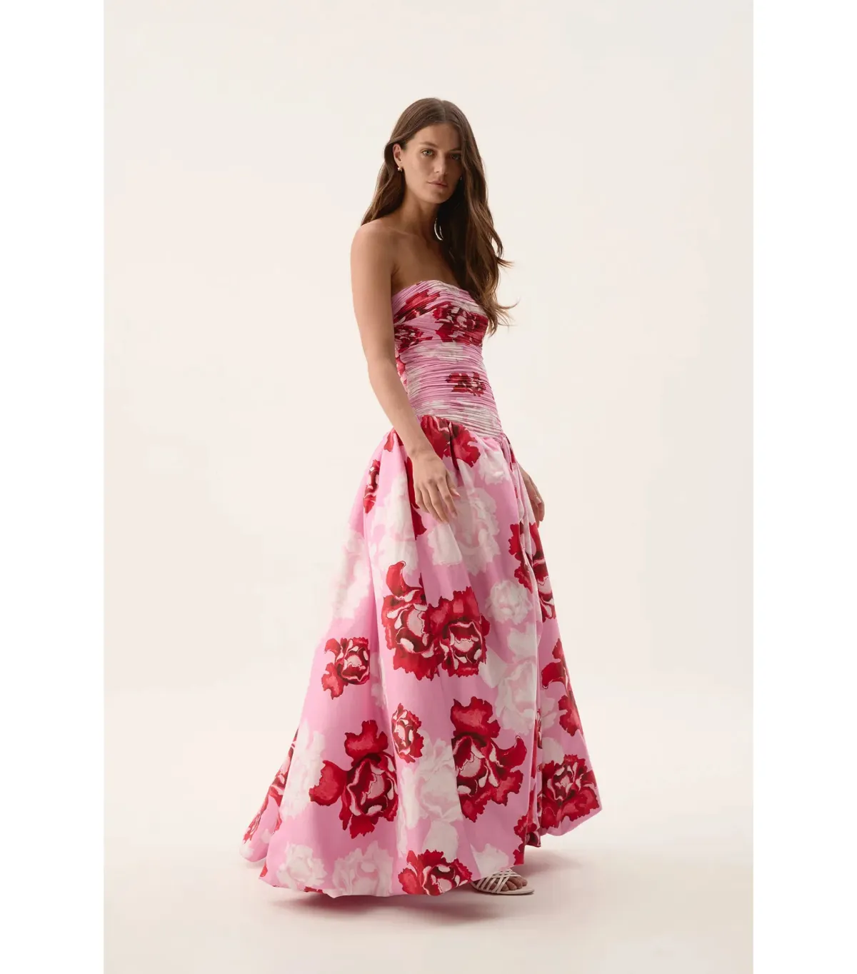 Aje Behold Maxi Dress in Pink Boldly Blooming Size AU 8 - Image 2