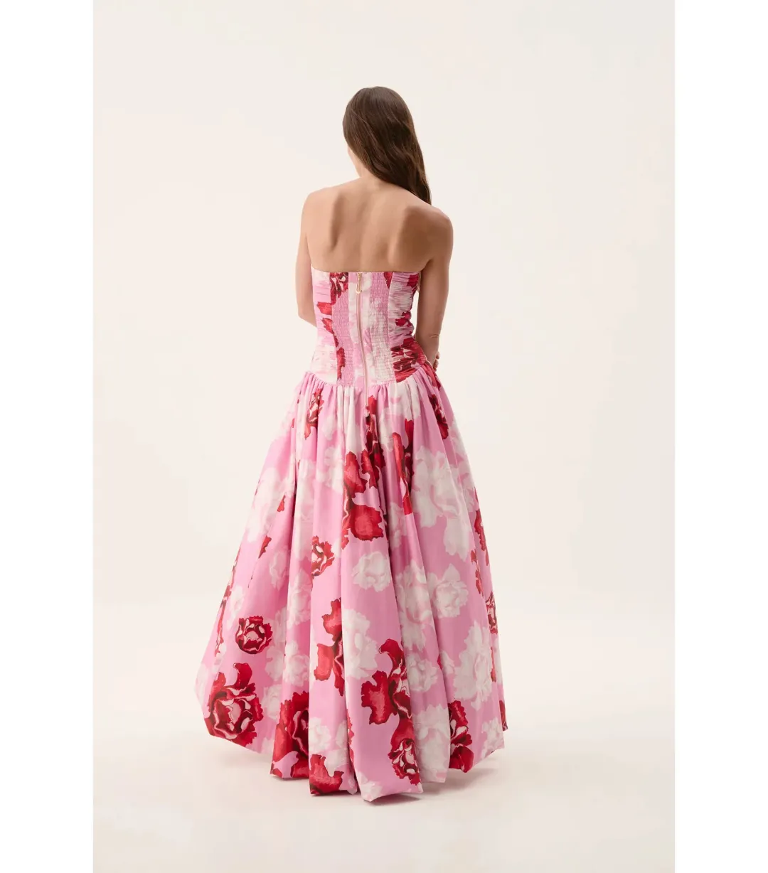 Aje Behold Maxi Dress in Pink Boldly Blooming Size AU 8 for rent on The Volte - main image