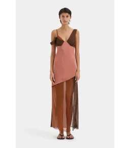Sir The Label Halcyon Midi Dress in Almond Splice Size 1 / AU 8 for rent on The Volte - image 1
