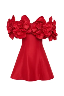 Aje Etta Mini Dress in Scarlet Red Size AU 10 for rent on The Volte - image 4