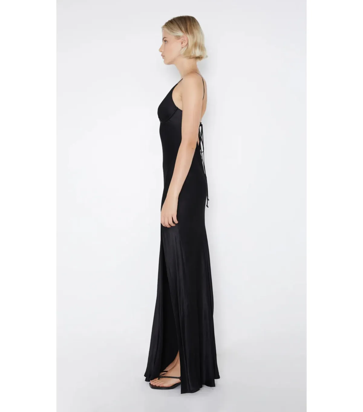 Bec & Bridge Ren Split Maxi Dress Black Size AU 8 - Image 3