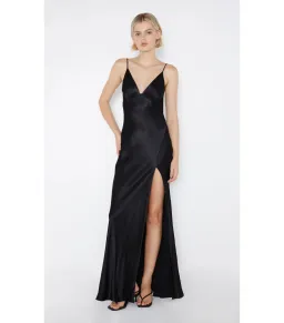 Bec & Bridge Ren Split Maxi Dress Black Size AU 8 for rent on The Volte - image 1