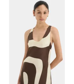 Sir the Label Freddie Scoop Neck Maxi Dress Poster Print Size 1 / AU 8 for rent on The Volte - image 4