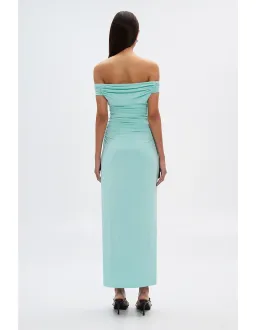 Misha Georgina Jersey Dress Aqua Size 6 for rent on The Volte - image 2