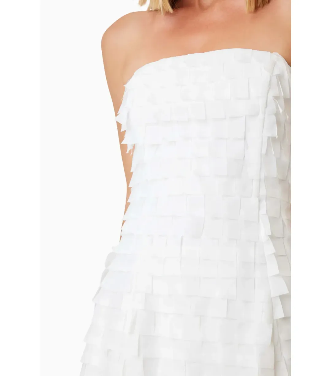 Elliatt Hailey Strapless Mini Party Dress in White Size AU 8 for rent on The Volte - main image