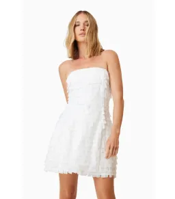 Elliatt Hailey Strapless Mini Party Dress in White Size AU 8 for rent on The Volte - image 2