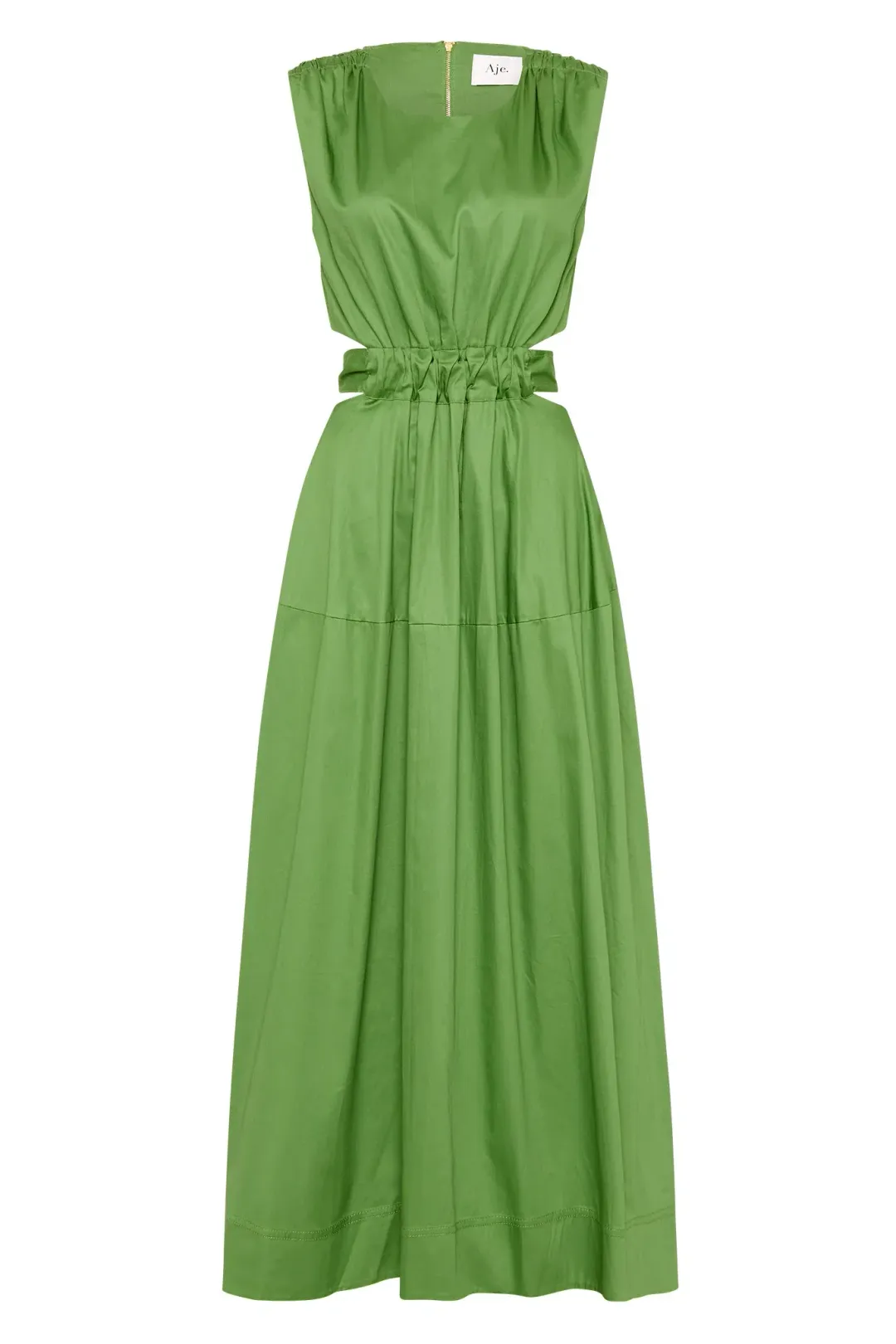 Aje Zorina Tie Midi Dress Fern Green Size 16 for rent on The Volte - main image