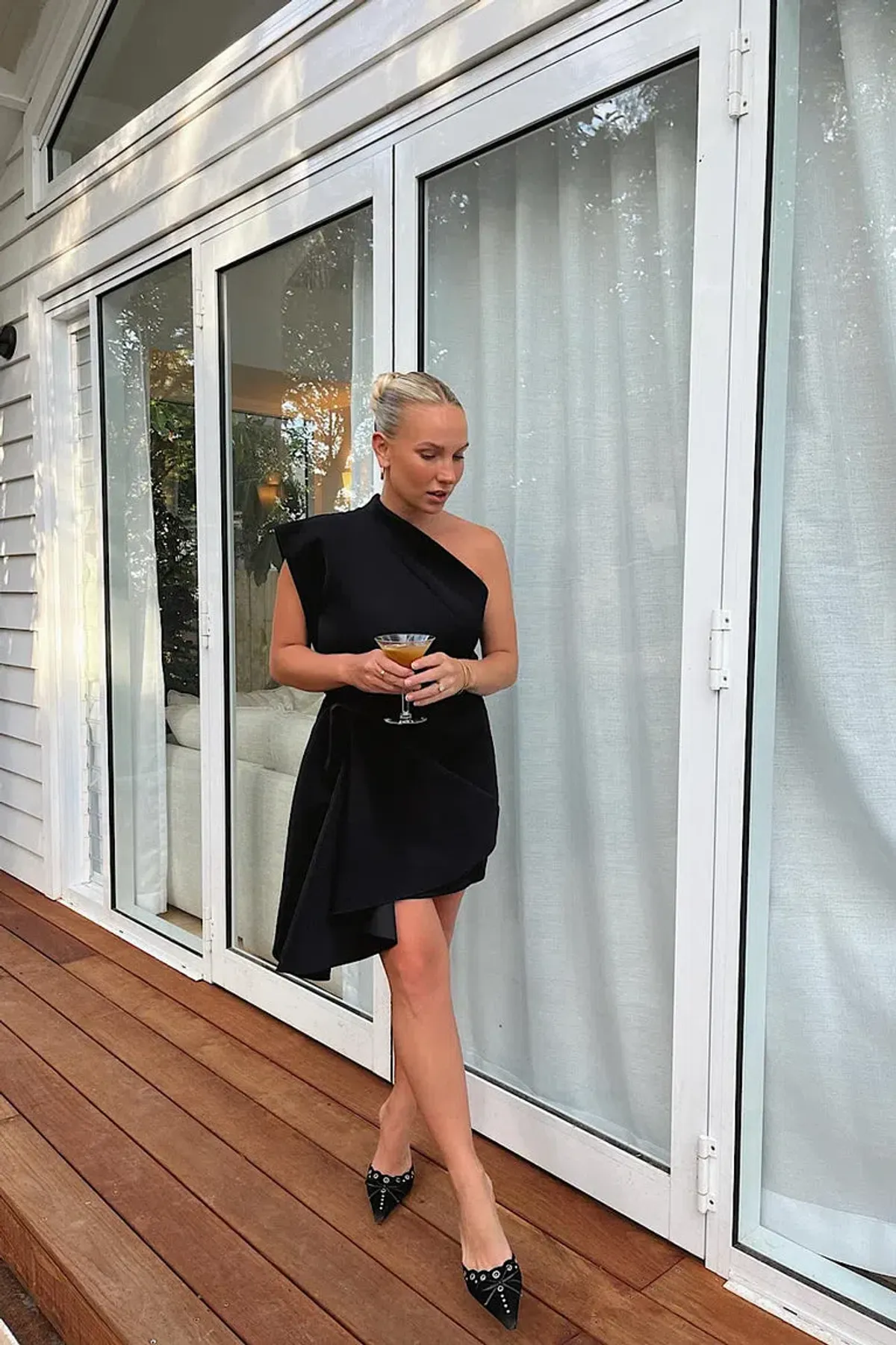 Acler Gowrie Mini Dress in Black Size 10 - Image 3