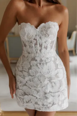 Rosie Etienne Amelie Mini Dress White Size UK4/ US 0 for rent on The Volte - image 5