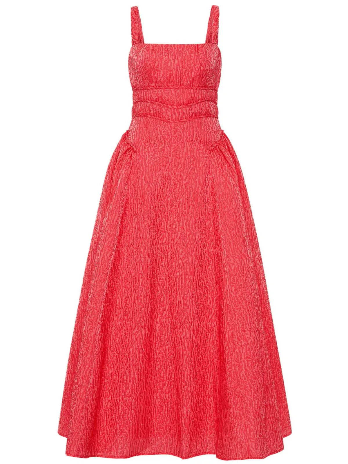 Rachel Gilbert Sophy Strap Midi Dress in Watermelon Size 12 - Image 1