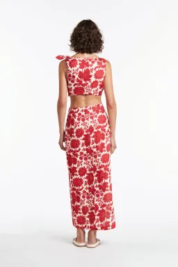 Sir the Label Cinta Knot Midi Dress Valentina Floral Print Size 1 / AU 8 for rent on The Volte - image 2