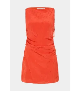 Sir the Label Ligeria Mini Dress in Tangerine Red Size 2 / AU 10 for rent on The Volte - image 6