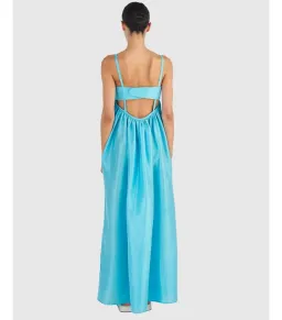 Oroton Bodice Detail Gown Lake Blue Size AU 8 for rent on The Volte - image 3