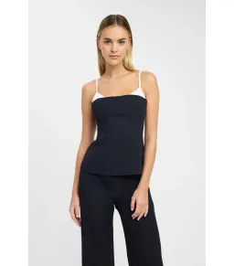 Kookai Ariel Contrast Top Black Size 38 / AU 10 for rent on The Volte - image 2